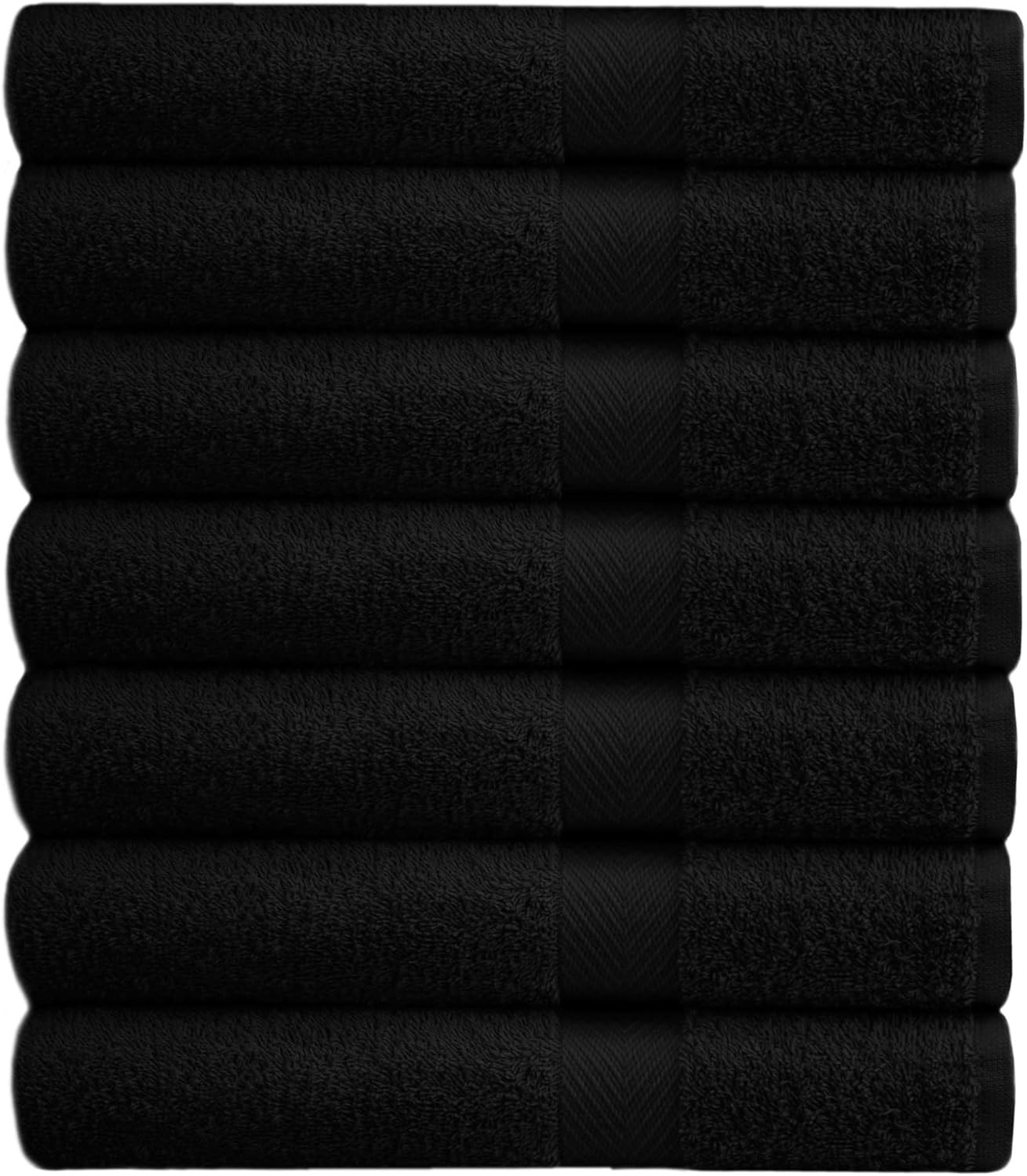 COTTON CRAFT Simplicity Bath Towel Set - 7 Pack Lightweight Absorbent Soft 100% Cotton Bath Towel - Everyday Quick Dry Luxury Hotel Spa Gym Shower Beach Pool Camp Travel Dorm Towel - 27 x 52 - Blue