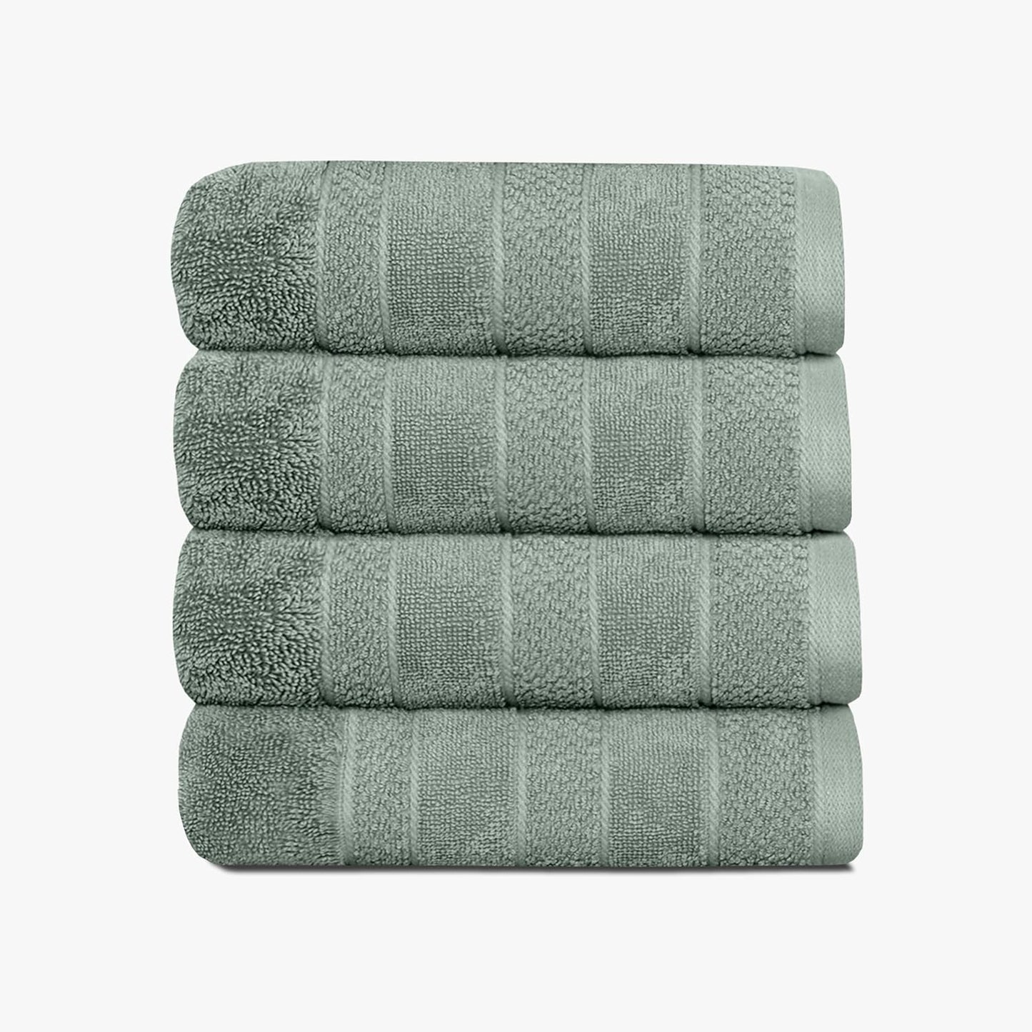 1888 Mills 725 GSM Premium 100% Cotton Bath Towels – Pack of 4 Luxury Bath Towel Set, 725 GSM, Super Soft & Highly Absorbent – Quick-Dry Plush Texture for Bathroom, Spa & Gym Use, Dark Grey