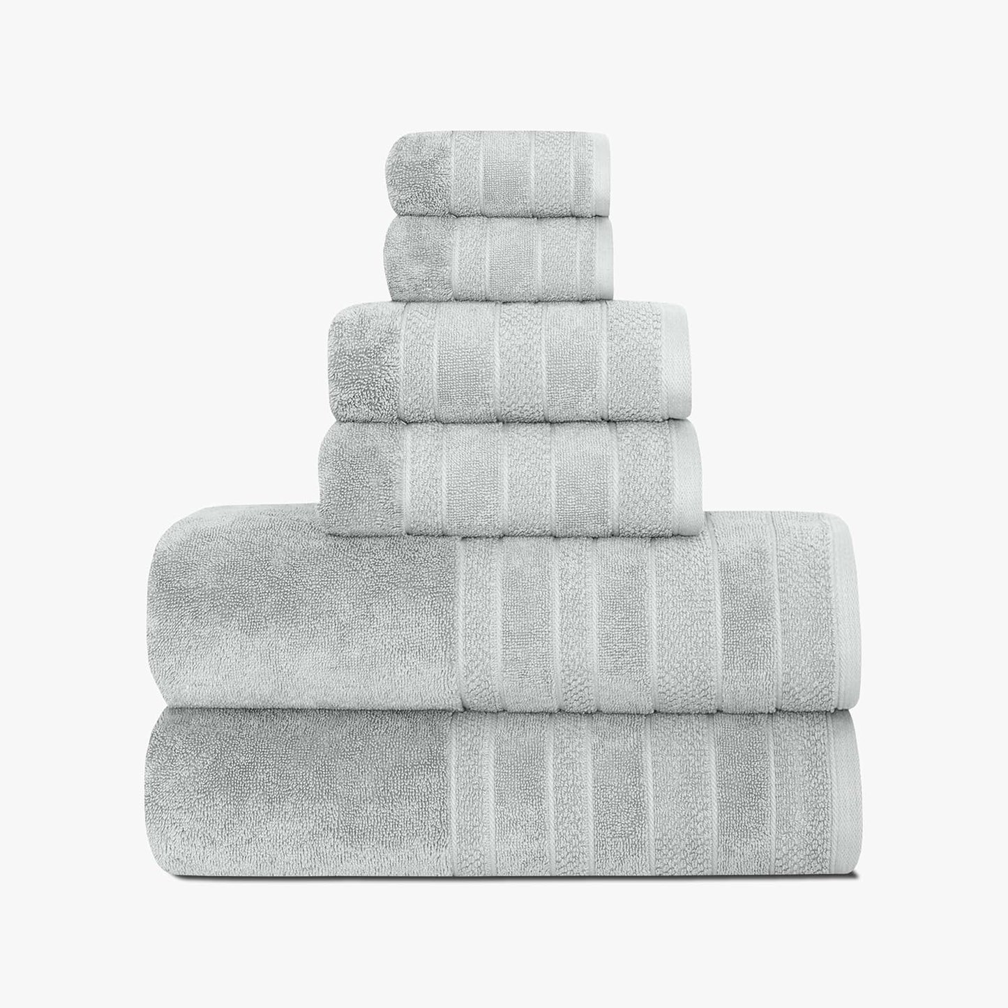 1888 Mills 725 GSM Premium 100% Cotton Bath Towels – Pack of 4 Luxury Bath Towel Set, 725 GSM, Super Soft & Highly Absorbent – Quick-Dry Plush Texture for Bathroom, Spa & Gym Use, Dark Grey