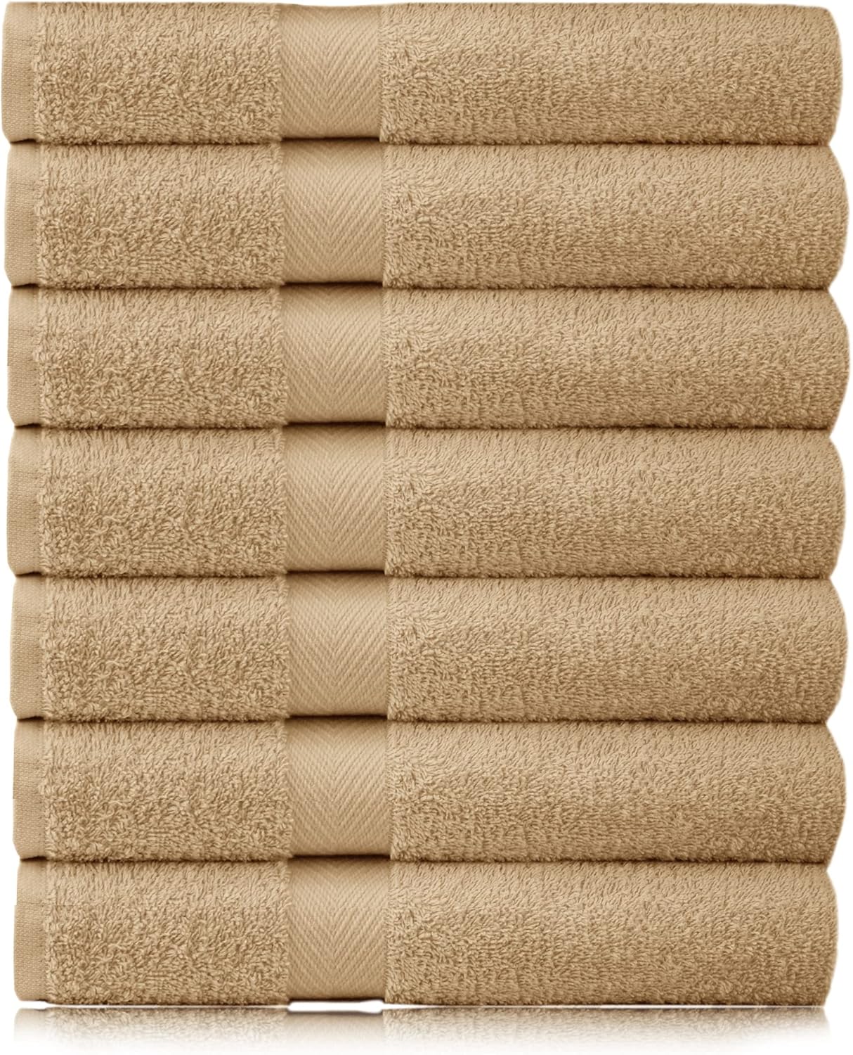 COTTON CRAFT Simplicity Bath Towel Set - 7 Pack Lightweight Absorbent Soft 100% Cotton Bath Towel - Everyday Quick Dry Luxury Hotel Spa Gym Shower Beach Pool Camp Travel Dorm Towel - 27 x 52 - Blue