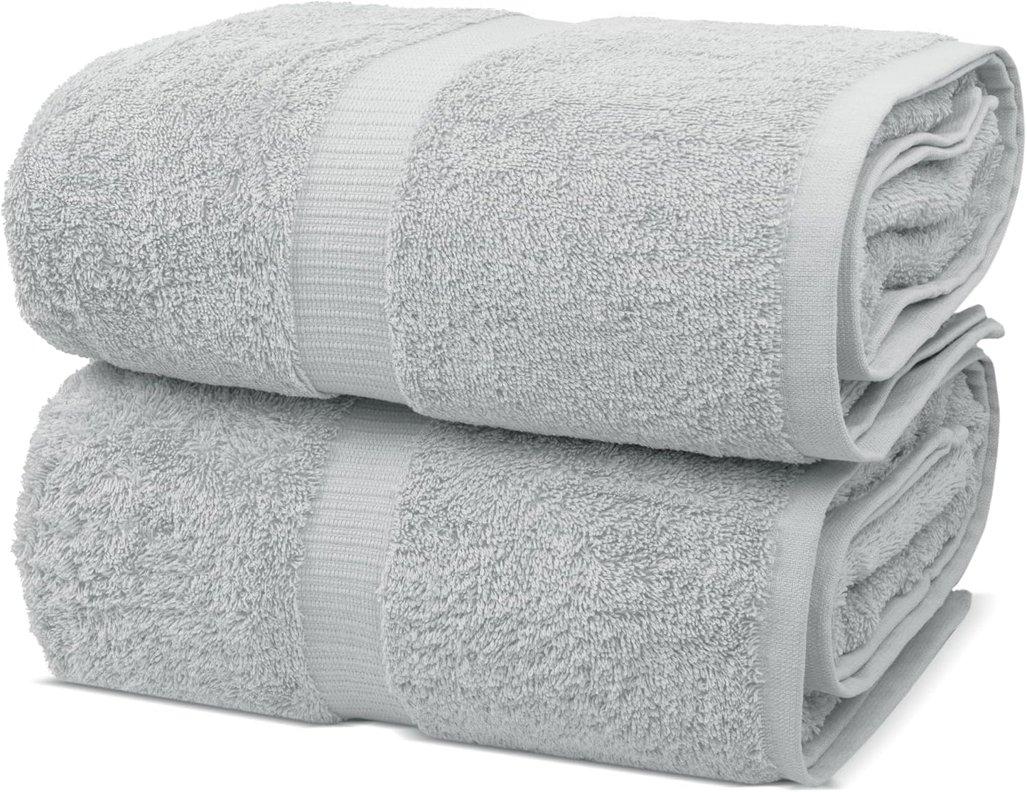 Chakir Turkish Linens | Hotel & Spa Quality 100% Cotton Premium Turkish Towels | Soft & Absorbent (4-Piece Bath Towels, White)