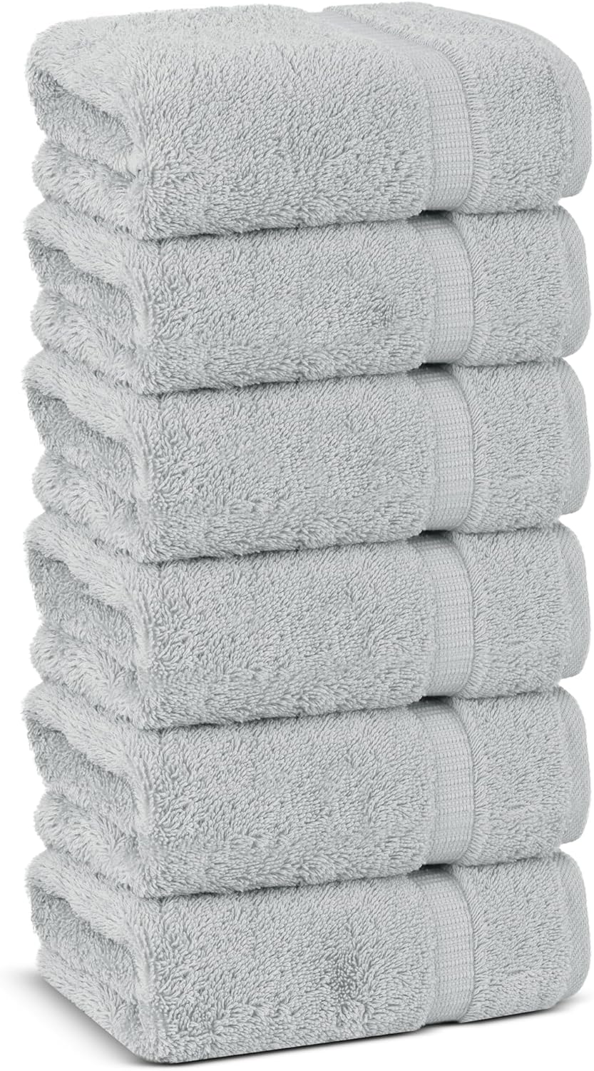 Chakir Turkish Linens | Hotel & Spa Quality 100% Cotton Premium Turkish Towels | Soft & Absorbent (4-Piece Bath Towels, White)