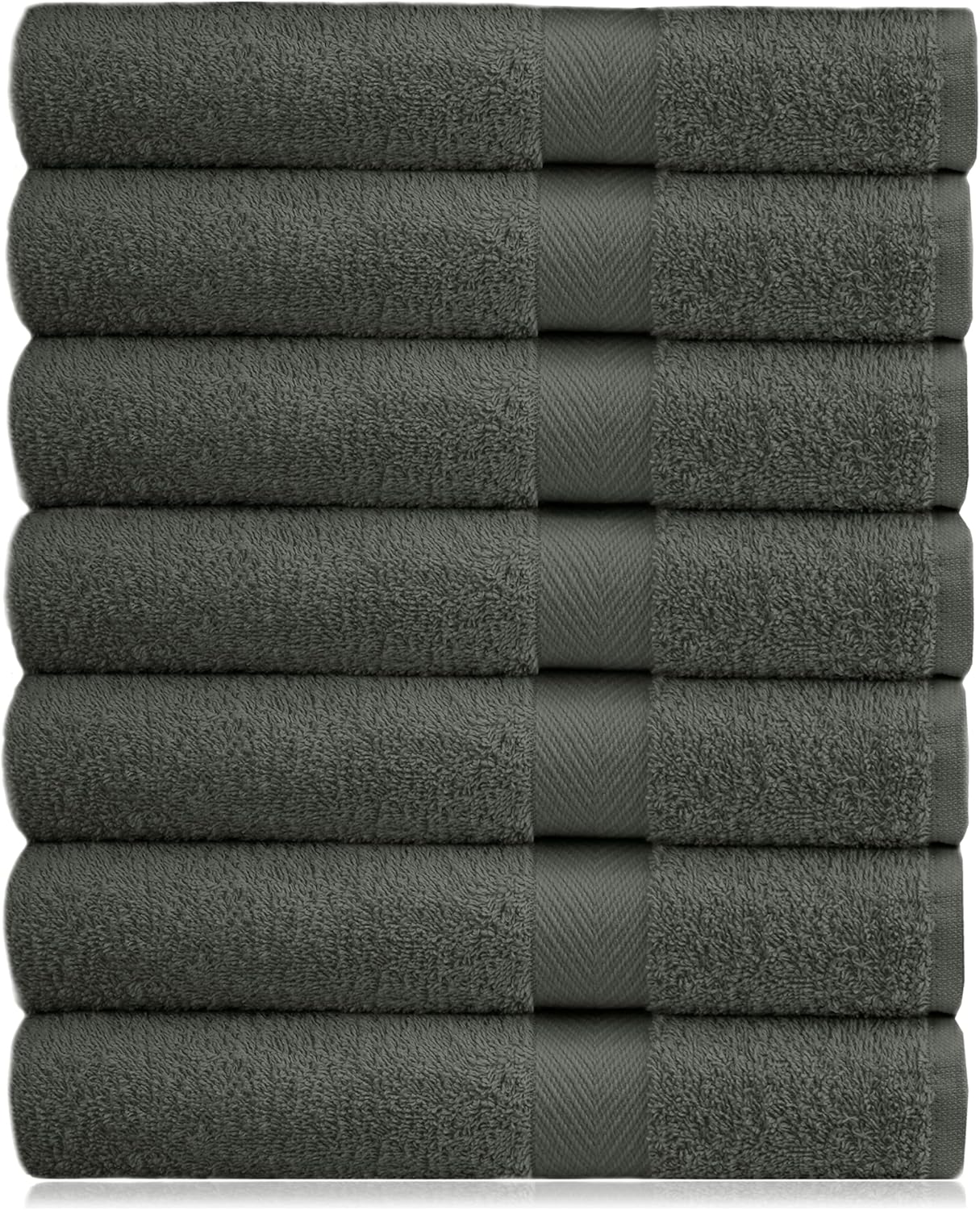 COTTON CRAFT Simplicity Bath Towel Set - 7 Pack Lightweight Absorbent Soft 100% Cotton Bath Towel - Everyday Quick Dry Luxury Hotel Spa Gym Shower Beach Pool Camp Travel Dorm Towel - 27 x 52 - Blue