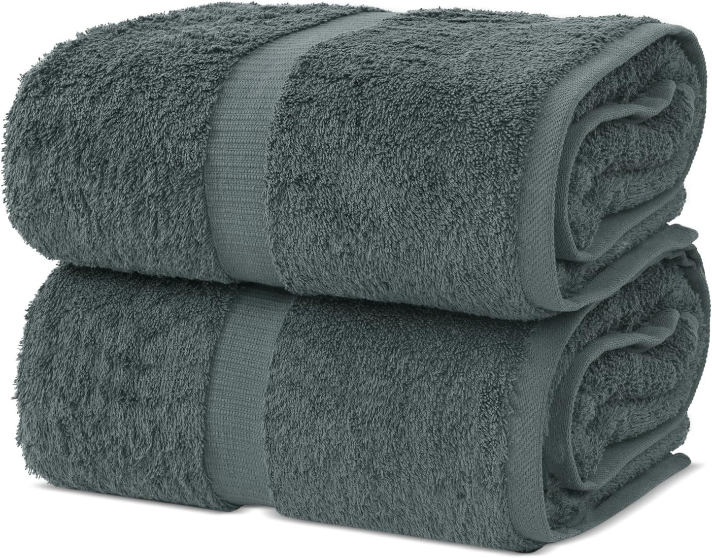 Chakir Turkish Linens | Hotel & Spa Quality 100% Cotton Premium Turkish Towels | Soft & Absorbent (4-Piece Bath Towels, White)
