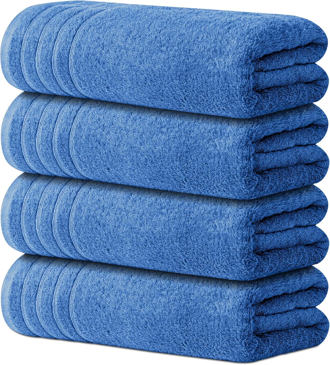 Avalon Towels Bath Towels Set of 4, Size 30 x 60 Inches, Highly Soft and Absorbent, Quick Drying, Lightweight, Perfect for Daily Use (Light Grey)