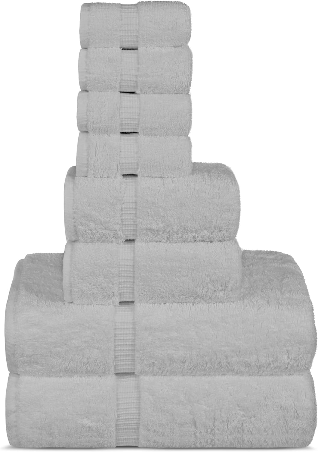 Chakir Turkish Linens | Hotel & Spa Quality 100% Cotton Premium Turkish Towels | Soft & Absorbent (4-Piece Bath Towels, White)
