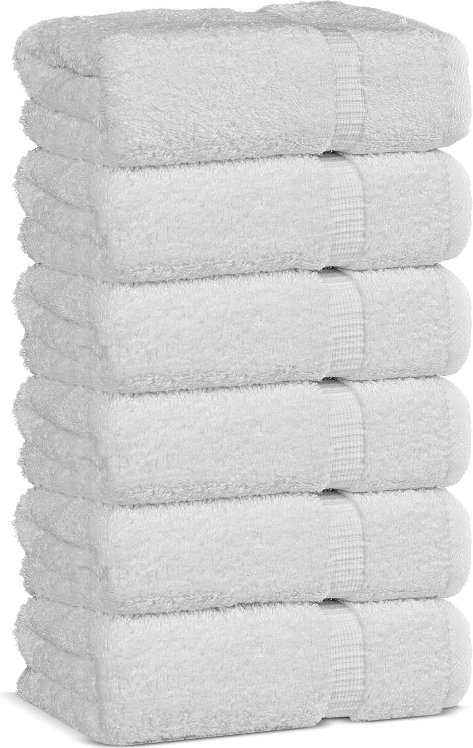 Chakir Turkish Linens | Hotel & Spa Quality 100% Cotton Premium Turkish Towels | Soft & Absorbent (4-Piece Bath Towels, White)