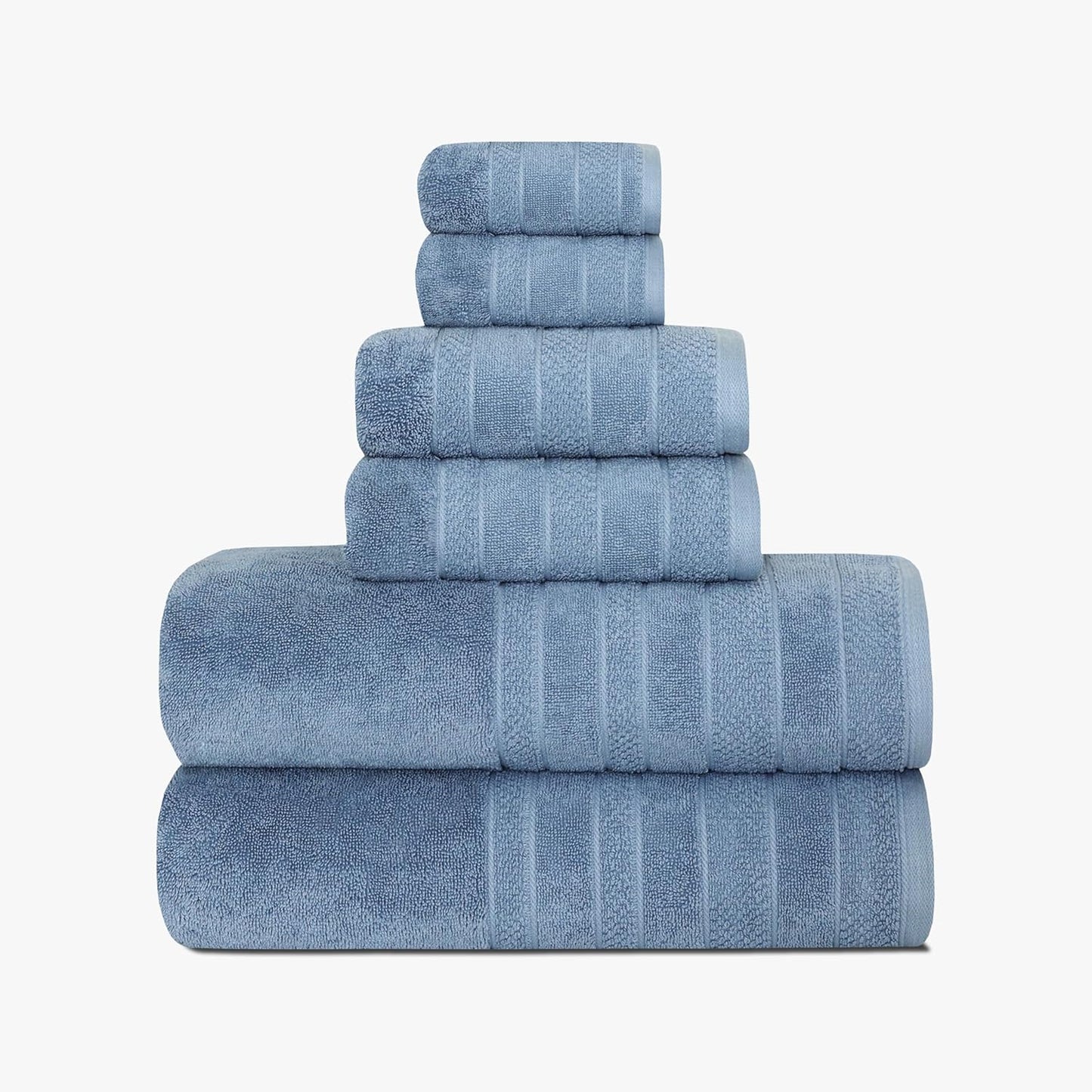 1888 Mills 725 GSM Premium 100% Cotton Bath Towels – Pack of 4 Luxury Bath Towel Set, 725 GSM, Super Soft & Highly Absorbent – Quick-Dry Plush Texture for Bathroom, Spa & Gym Use, Dark Grey
