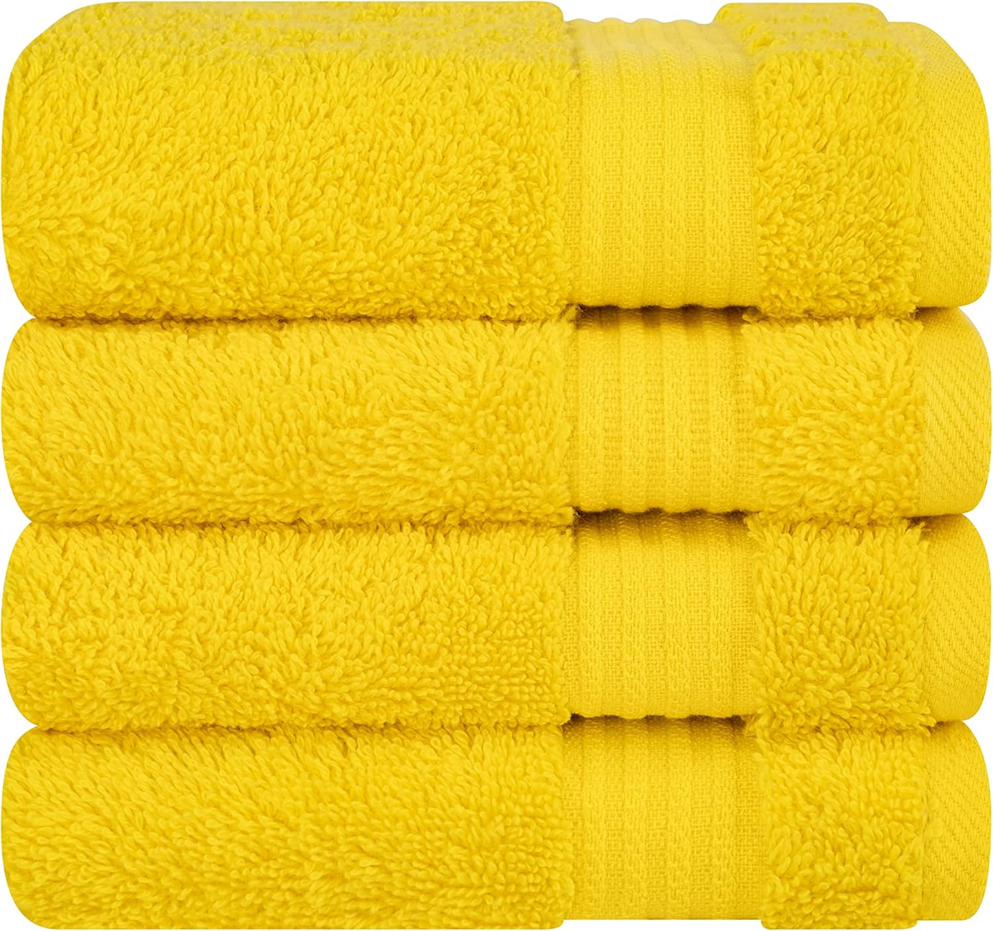 Cotton Paradise 4 Piece Turkish Bath Towels for Bathroom, Extra Large Soft Plush Towels Bathroom Set, Dark Gray