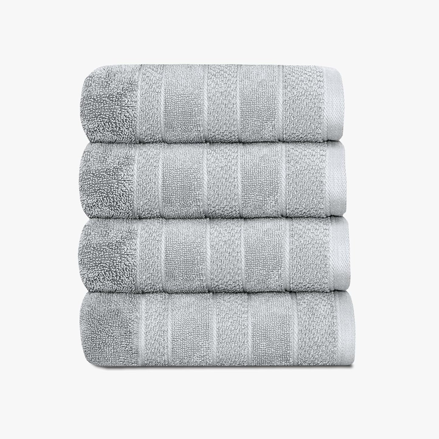 1888 Mills 725 GSM Premium 100% Cotton Bath Towels – Pack of 4 Luxury Bath Towel Set, 725 GSM, Super Soft & Highly Absorbent – Quick-Dry Plush Texture for Bathroom, Spa & Gym Use, Dark Grey