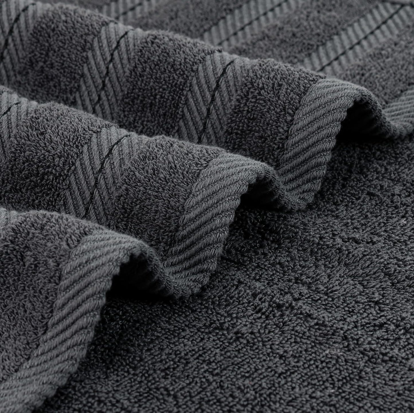 Utopia Towels 4 Pack Premium Extra Large Bath Towels Set, (30 x 60 Inches) 100% Ring Spun Cotton 500GSM, Lightweight and Highly Absorbent Quick Drying Towels, Perfect for Daily Use (Grey)